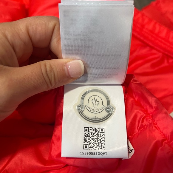MONCLER**Red Hooded Jacket/ Coat***Age 10 $890 - Picture 9 of 9